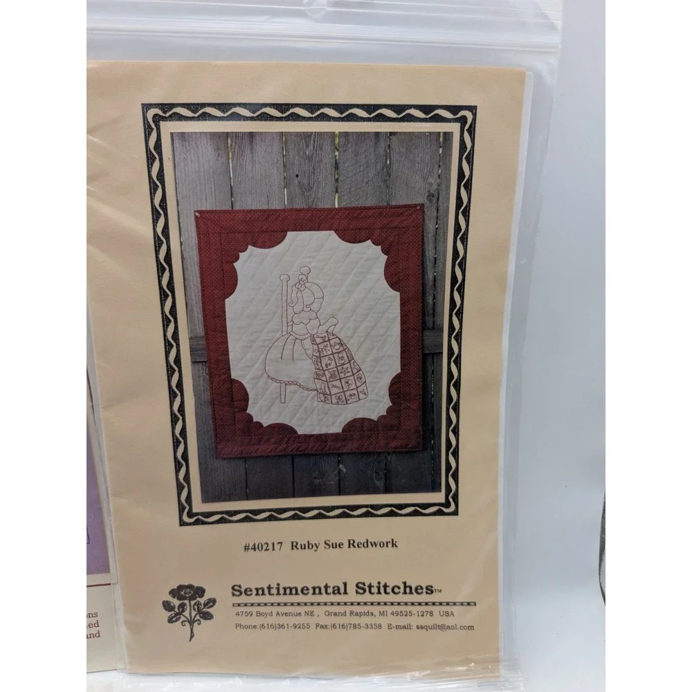 Mixed Brands IJ347 Too Many Scraps Uncut Vest Quilt Cross Stitch S-XL